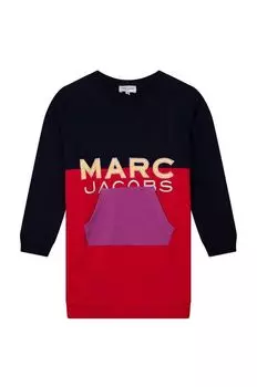 Детское хлопковое платье Marc Jacobs, красный