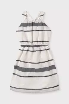 Детское хлопковое платье Mayoral, черный