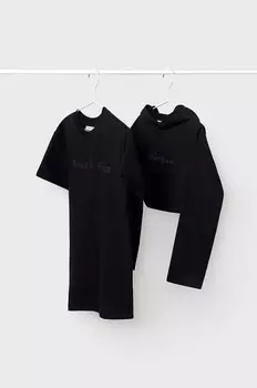 Детское хлопковое платье Mayoral, черный