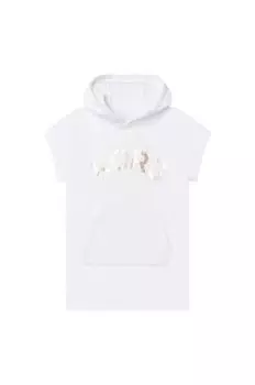 Детское хлопковое платье Michael Kors R12103.114.150, белый