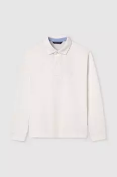 Детское хлопковое поло Mayoral, бежевый