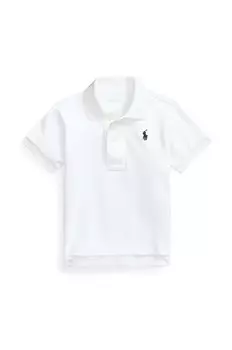 Детское хлопковое поло Polo Ralph Lauren, белый