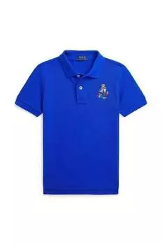 Детское хлопковое поло Polo Ralph Lauren, синий