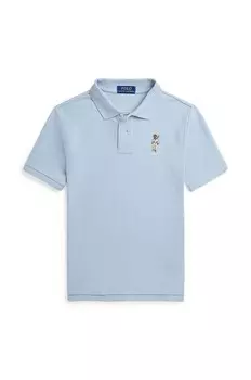 Детское хлопковое поло Polo Ralph Lauren, синий