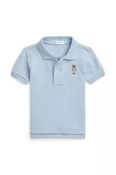 Детское хлопковое поло Polo Ralph Lauren, синий