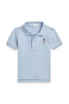 Детское хлопковое поло Polo Ralph Lauren, синий