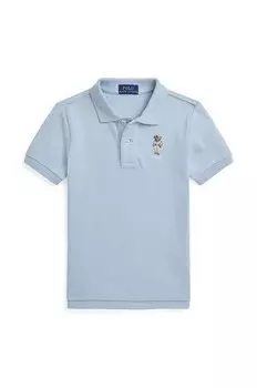 Детское хлопковое поло Polo Ralph Lauren, синий