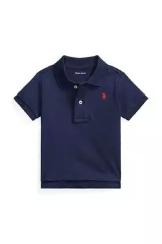 Детское хлопковое поло Polo Ralph Lauren, темно-синий