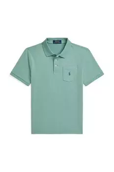 Детское хлопковое поло Polo Ralph Lauren, зеленый