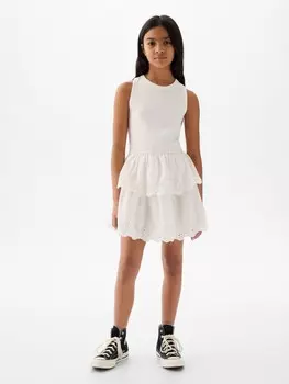 Детское кружевное платье Gap, белый