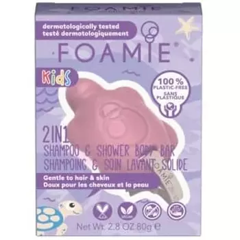 Детское мыло для тела 2в1, нежное очищающее средство со сбалансированным pH клубникой, без мыла — сделано в Великобритании, Foamie