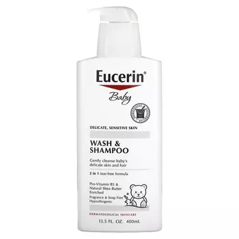 Детское мыло и шампунь Eucerin, 400 мл