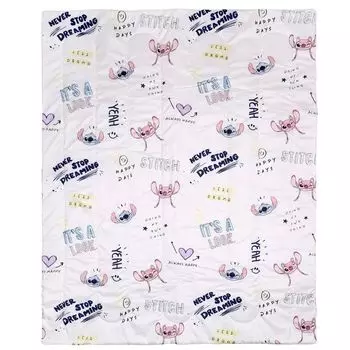 Детское одеяло Disney Stitch and Andzia, бело-розовое одеяло 120х150 см sarcia.eu