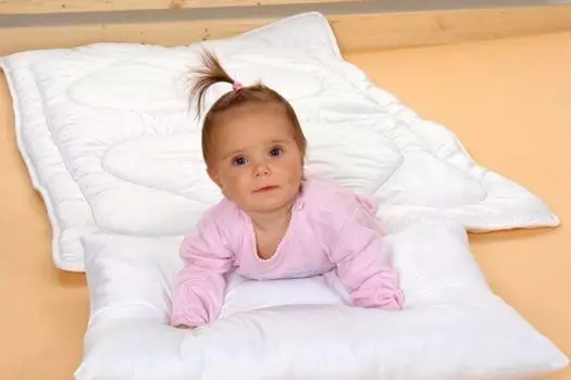 Детское одеяло и подушка Kvalitex 90х135,45х60см белый