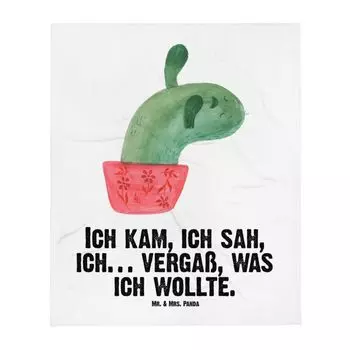 Детское одеяло Mr. & Mrs. Panda Cactus Mama - белое - подарок, детский подарок, офисная жизнь, подарок на день рождения, кактусы, мотивация, офис, одеяло для ползания, мягкое одеяло для детского уголка, белый