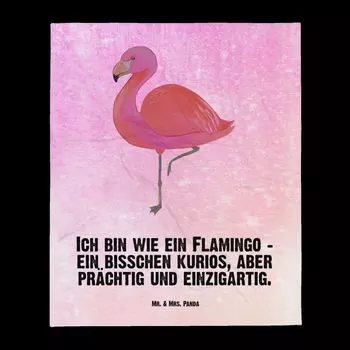 Детское одеяло Mr. & Mrs. Panda Flamingo classic - акварель розового цвета - подарок, подарок ребенку, я, одеяло для ползания, мягкое одеяло для детского уголка, подарок на рождение, гордость, дочь, подруга, фиолетовый