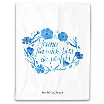 Детское одеяло Mr. & Mrs. Panda, мама, ты идеальна - белое - подарок, мама, детское уютное одеяло, весеннее украшение, родители, одеяло для ползания, подарок ребенку, подарок на рождение, белый