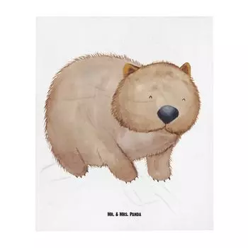 Детское одеяло Mr. & Mrs. Panda Wombat - Белый - Подарок, Подарок на рождение, Мягкое одеяло для детского уголка, Жизнь прекрасна, Подарок для ребенка, Животные, Смешные высказывания, Хорошее настроение