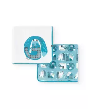 Детское одеяло с синим принтом Boboli