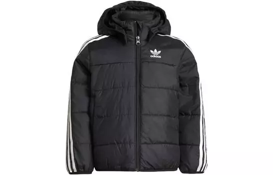 Детское пальто Adidas Originals, цвет черный