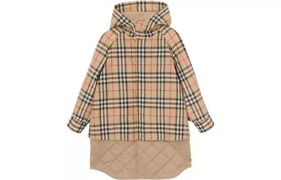 Детское пальто Burberry, цвет Archive Beige