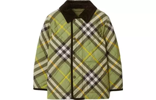 Детское пальто Burberry, цвет Artichoke green