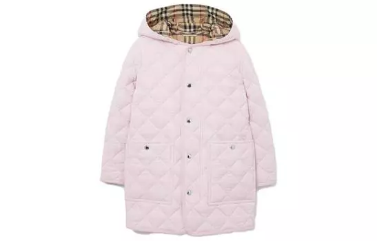 Детское пальто Burberry, цвет Baby pink