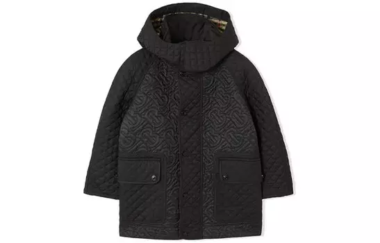 Детское пальто Burberry, цвет Black