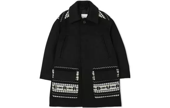 Детское пальто Burberry, цвет Black