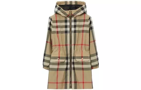 Детское пальто Burberry, цвет Brown