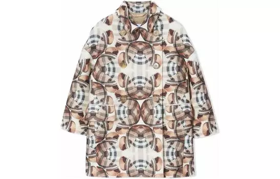 Детское пальто Burberry, цвет Light Brown