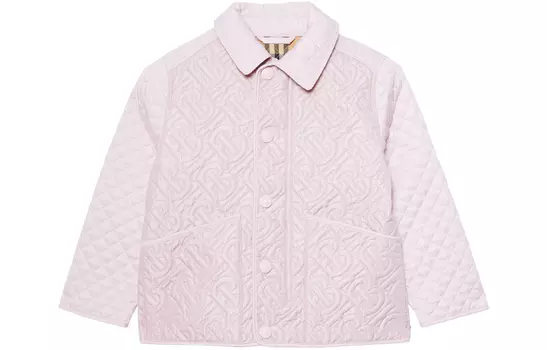 Детское пальто Burberry, цвет Pink