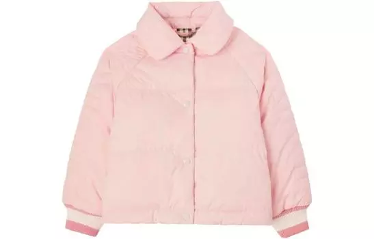 Детское пальто Burberry, цвет Pink