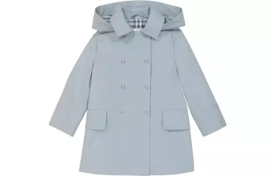Детское пальто Burberry, цвет Sky Blue