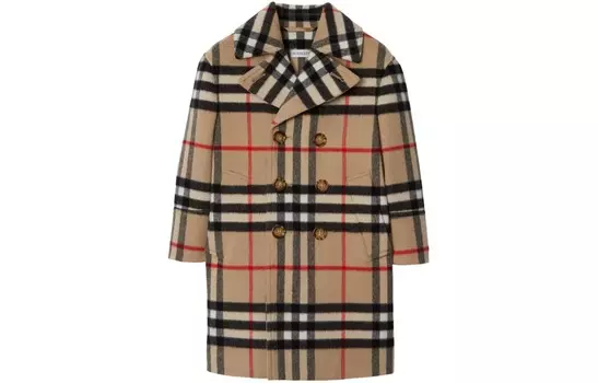 Детское пальто Burberry, хаки