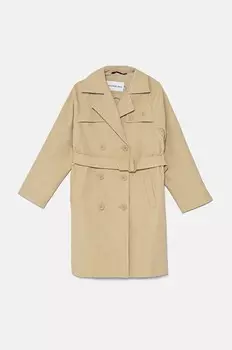 Детское пальто Calvin Klein Jeans, бежевый