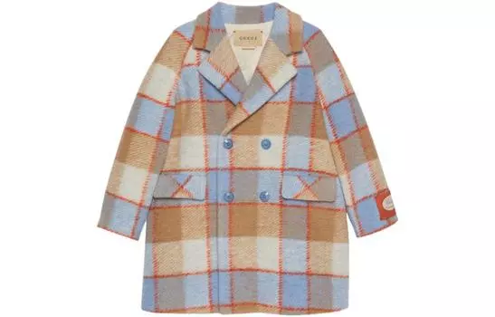 Пальто детское Gucci, синий / коричневый