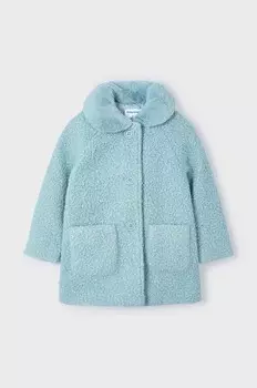 Детское пальто Mayoral, бирюзовый