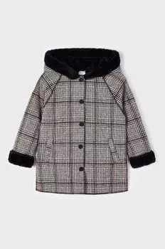 Детское пальто Mayoral из смесовой шерсти., черный