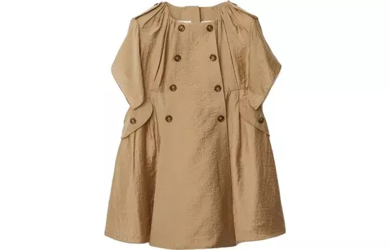 Детское платье Burberry, бежевый