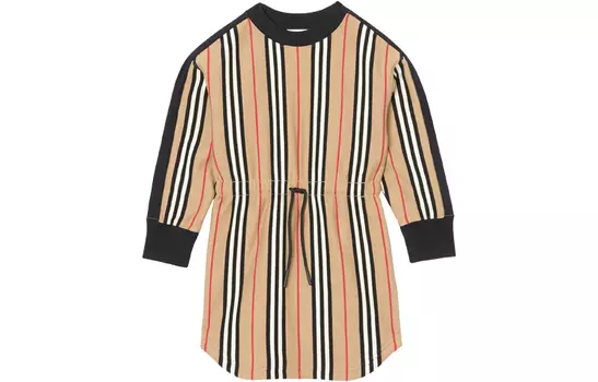 Детское платье Burberry Kids, цвет Archive Beige