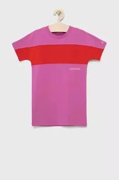 Детское платье Calvin Klein Jeans IG0IG01415.PPYY, розовый