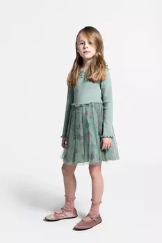 Детское платье Coccodrillo, зеленый