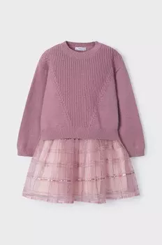 Детское платье и кардиган Mayoral, розовый