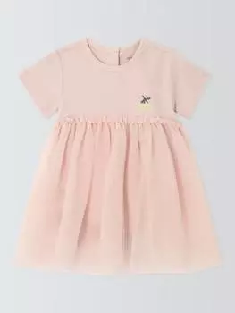 Детское платье из тюля John Lewis, розовый