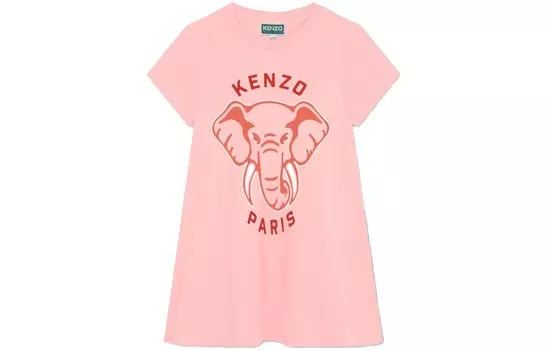 Детское платье Kenzo, розовый
