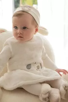 Детское платье Mayoral Newborn, бежевый