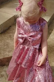 Детское платье ROSIE DRESS Konges Sljd, розовый