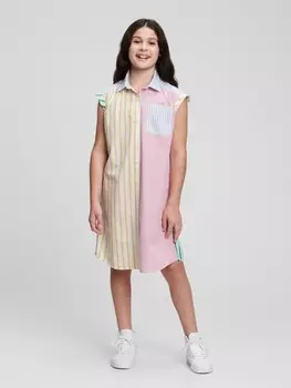 Детское платье-рубашка Gap, мультиколор
