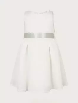 Детское платье с бантом на спине для подводного плавания Monsoon, слоновая кость